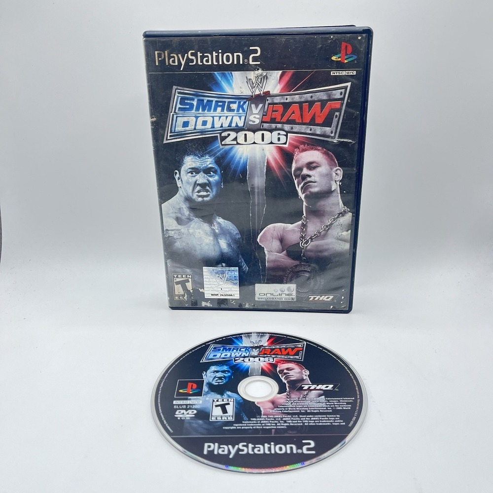 WWE SmackDown vs. Raw 2006 Sony PlayStation 2 Video Game PS2 Wrestling